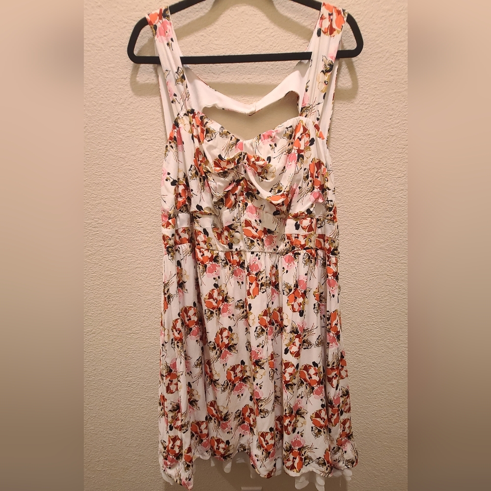 Torrid Floral Challis Openback Dress 24W